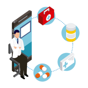 An EMR system in healthcare, showcasing features for health tracking that can lead to data fatigue.